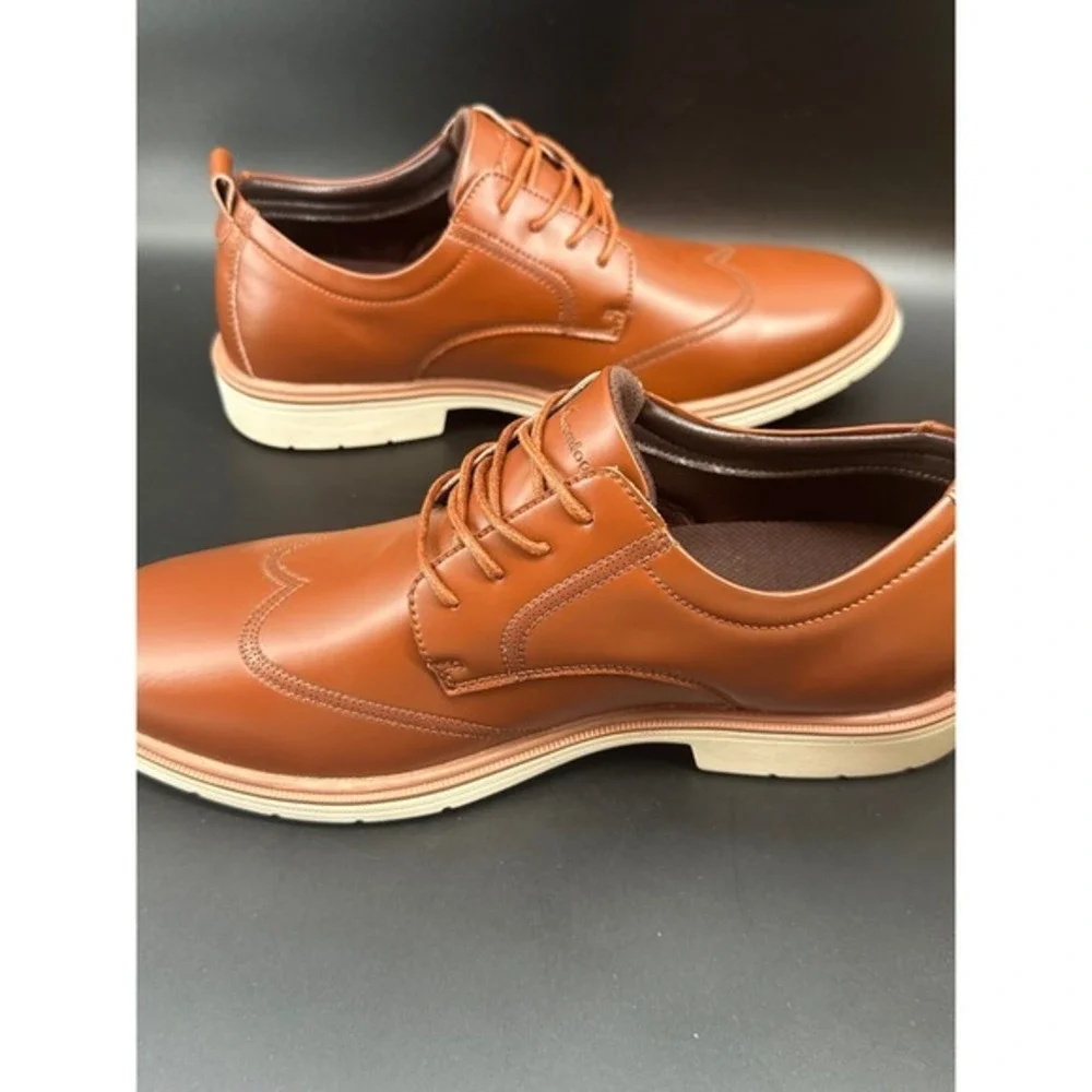 Men's Orthopedic‎ Leather Dress Shoes Classic Wingtip Shoes Oxfords Sz 11